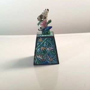 Enameled Metal Fish Koi Bell